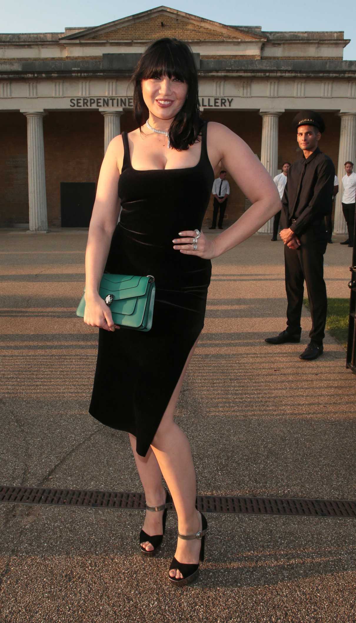 Daisy Lowe in a Black Dress