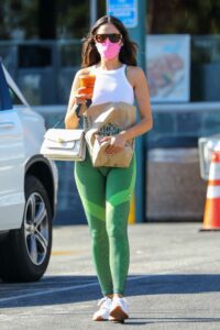 Eiza Gonzalez in a Green Leggings