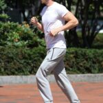 Garrett Hedlund in a Black Cap Was Seen Out for a Run in Boston 07/07/2021