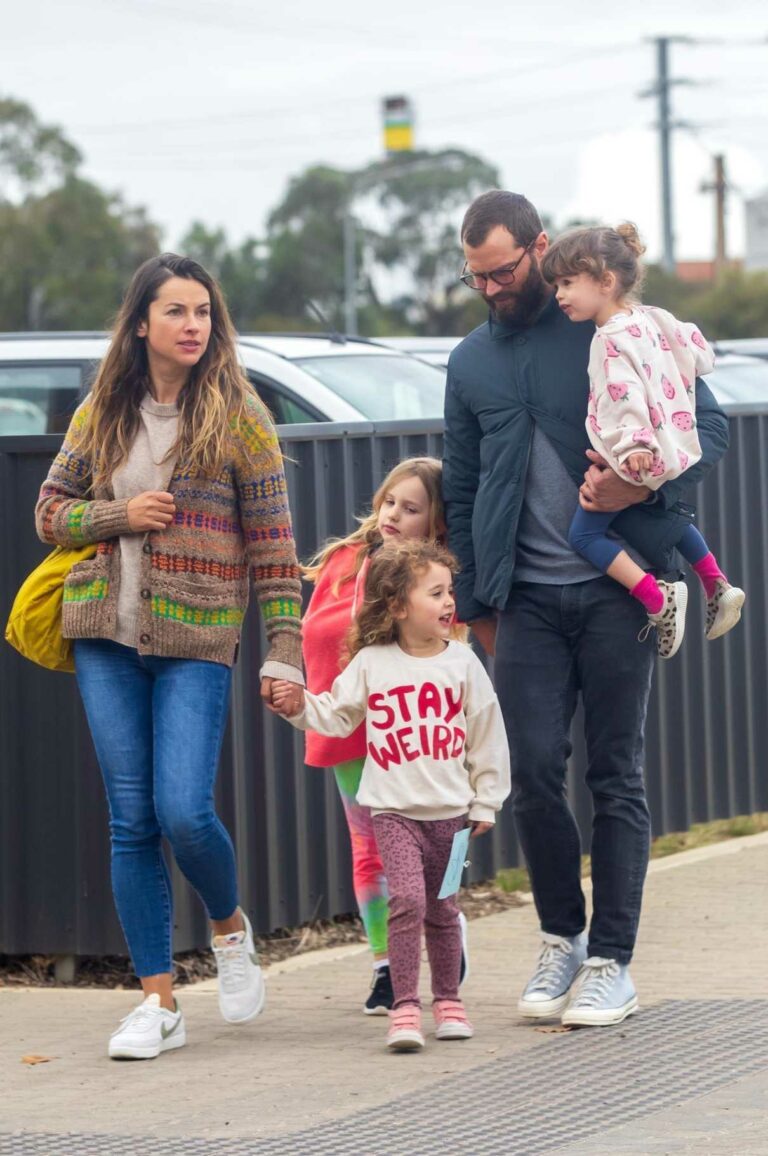 Jamie Dornan in a Black Jacket Was Seen Out with His Family in Adelaide