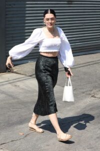 Jessie J in a White Blouse