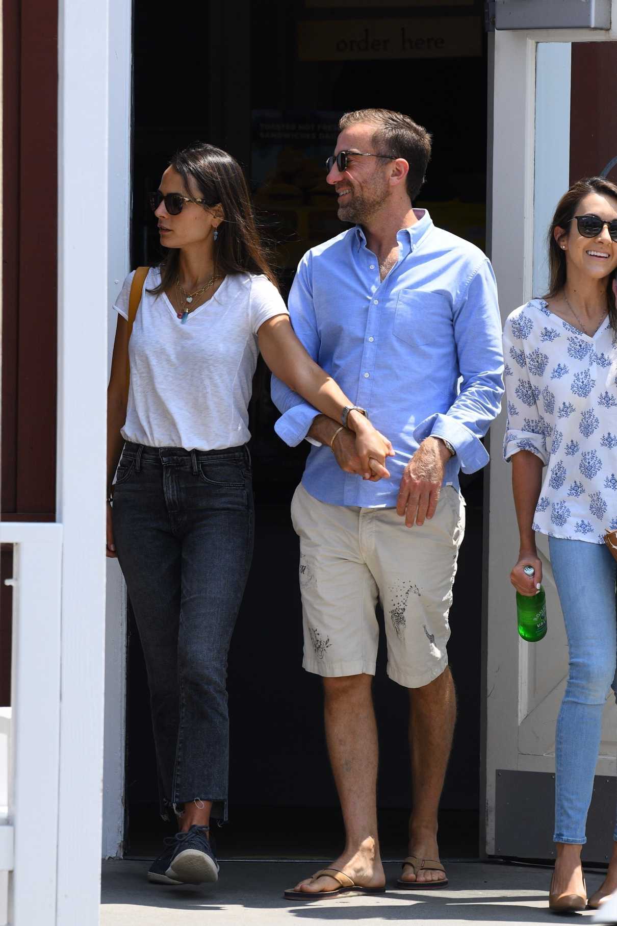 Jordana Brewster in a White Tee