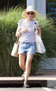 Naomi Watts in a Striped Tee