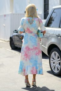 Paris Hilton in a Floral Dress