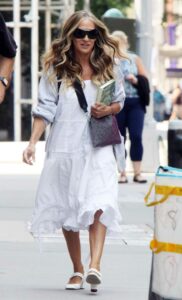Sarah Jessica Parker in a White Dress