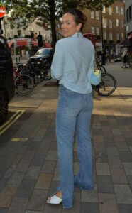 Sharon Gaffka in a Baby Blue Blouse