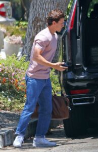 Tom Holland in a Lilac Tee
