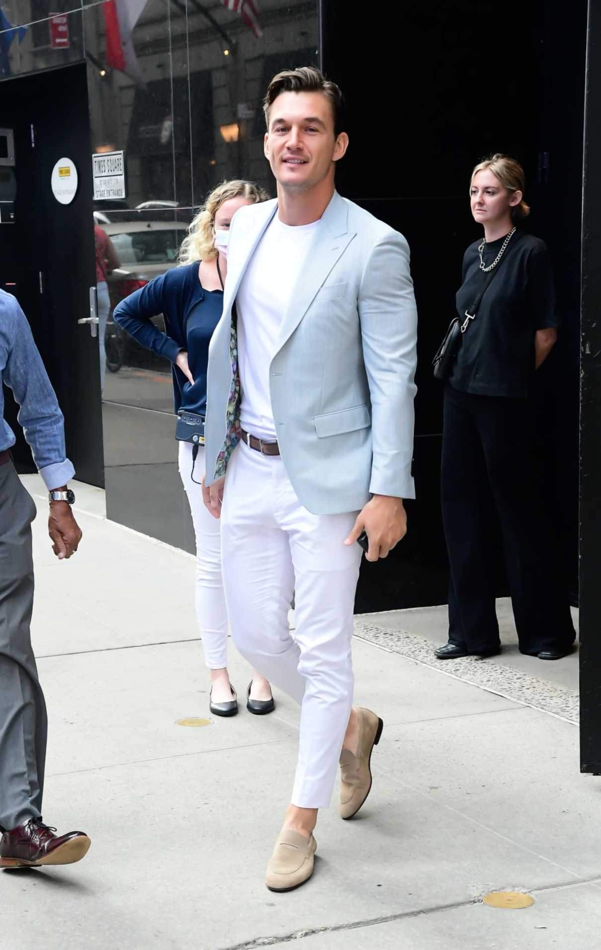 Tyler Cameron in a White Pants
