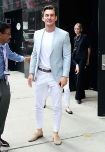Tyler Cameron in a White Pants