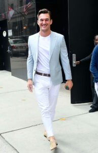 Tyler Cameron in a White Pants