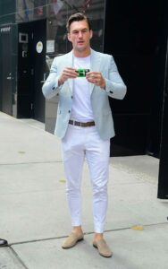 Tyler Cameron in a White Pants