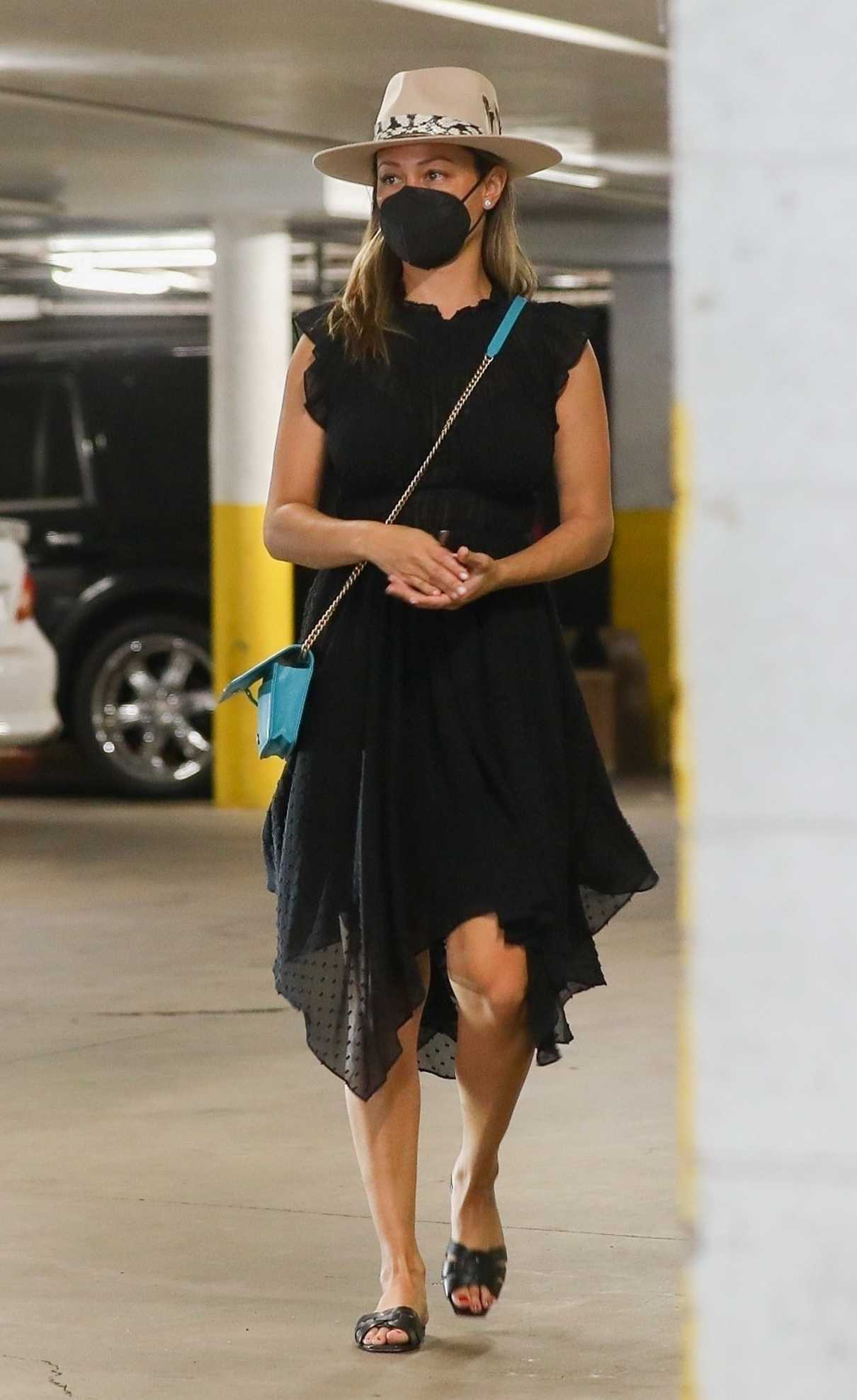 Vanessa Minnillo in a Black Dress