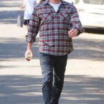 Ben Affleck in a Plaid Shirt Was Seen Out in Los Angeles 08/07/2021