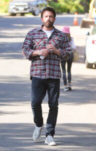 Ben Affleck in a Plaid Shirt