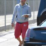Bradley Cooper in a Red Shorts Was Seen Out in Los Angeles 08/28/2021