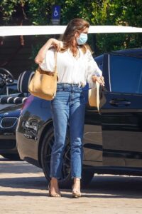Cindy Crawford in a White Blouse