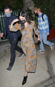 Courteney Cox in a Floral Dress