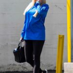Erika Jayne in a Black Leggings Was Seen Out in West Hollywood 08/20/2021
