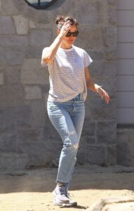 Jennifer Garner in a Striped Tee