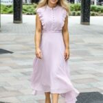 Katie Piper in a Purple Dress Was Seen Out in London 08/13/2021