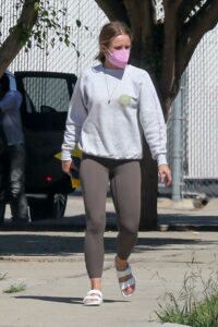 Kristen Bell in a Grey Sweatshirt