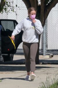 Kristen Bell in a Grey Sweatshirt