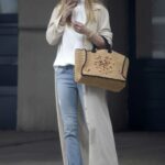 Olivia Palermo in a Beige Cardigan Was Seen Out in New York 08/04/2021