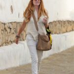 Patsy Palmer in a White Pants Was Seen Out in Montecito 08/12/2021