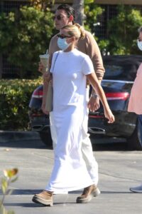 Sofia Richie in a White Dress