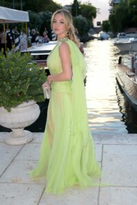 Sydney Sweeney in a Light Green Dress