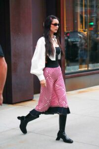 Bella Hadid in a White Jacket