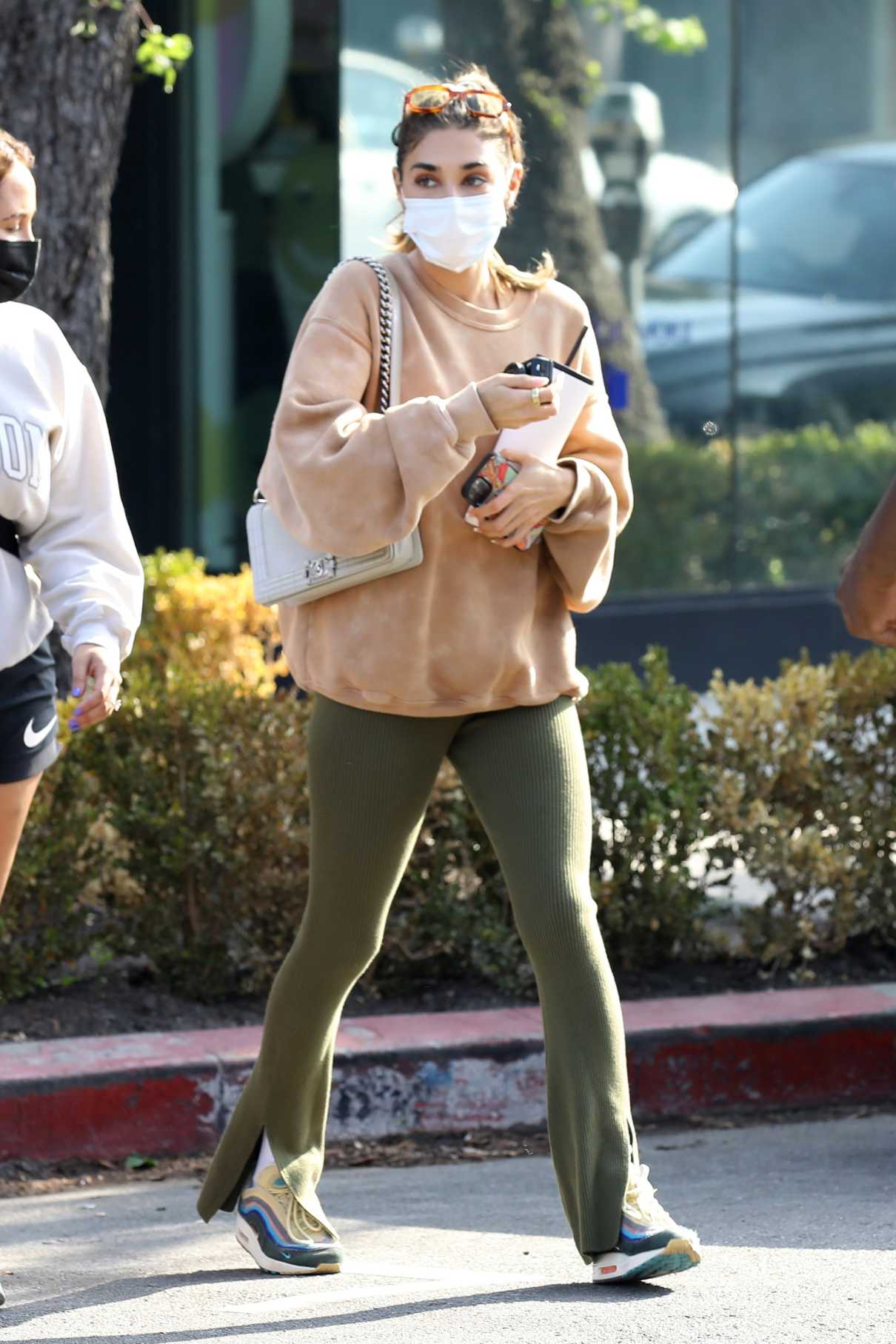 Chantel Jeffries in a Protective Mask