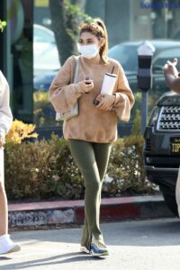 Chantel Jeffries in a Protective Mask