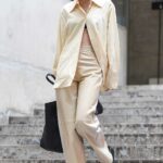 Gigi Hadid in a Beige Outfit Was Seen Out in Milan 09/23/2021