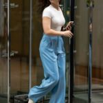 Hailee Steinfeld in a Baby Blue Pants Was Seen Out in New York 09/08/2021
