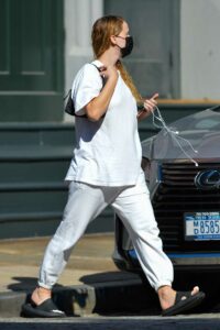 Jennifer Lawrence in a White Outfit