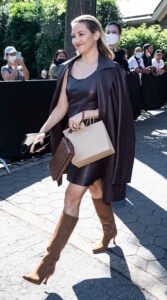 Kate Hudson in a Black Leaher Outfit