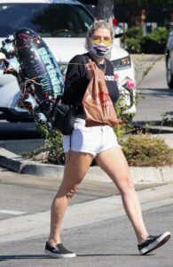 Kesha in a Denim Shorts