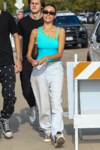 Madison Beer in a White Pants
