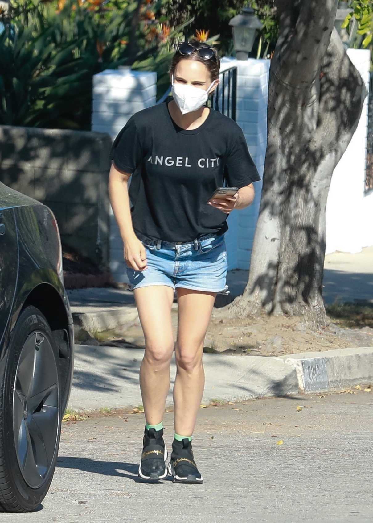 Natalie Portman in a Black Tee