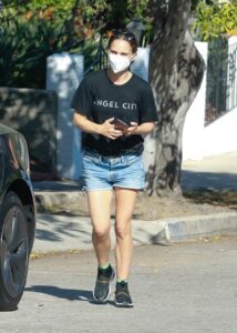 Natalie Portman in a Black Tee