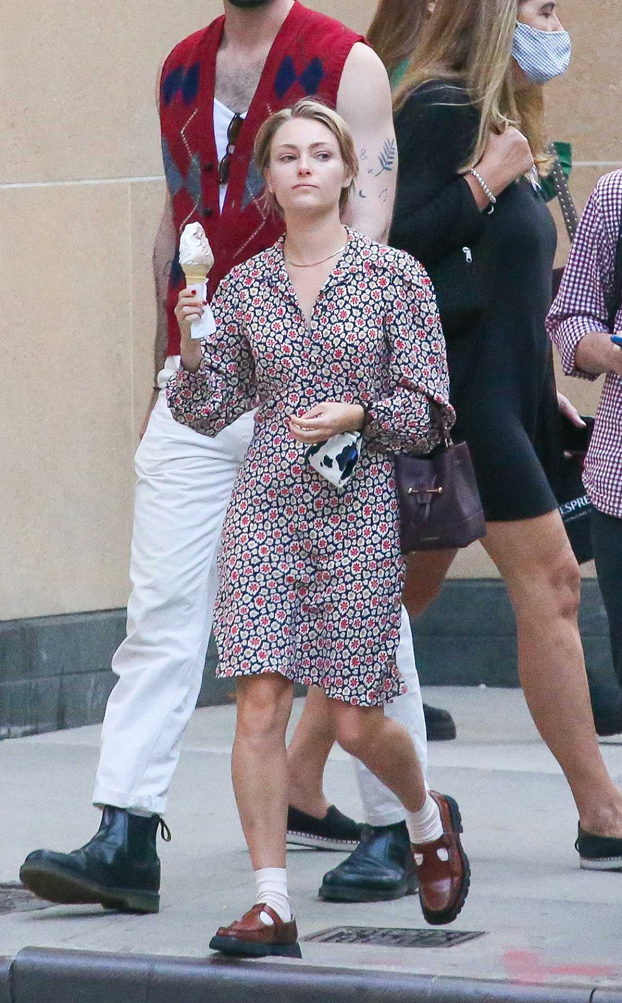 AnnaSophia Robb in a Floral Dress