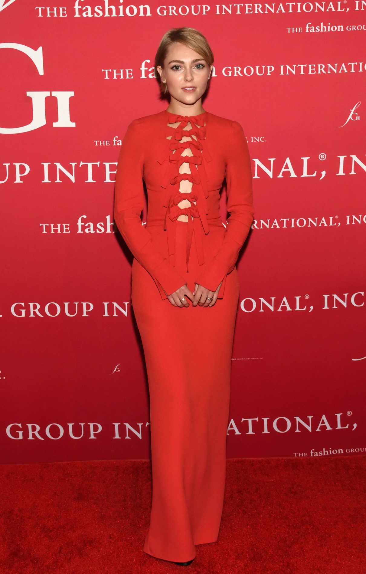 AnnaSophia Robb in a Red Dress