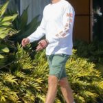 Chace Crawford in a Black Cap Walks His Dog in Hollywood 10/21/2021