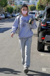 Chantel Jeffries in a Grey Sweatsuit