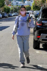 Chantel Jeffries in a Grey Sweatsuit