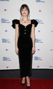 Dakota Johnson in a Black Dress