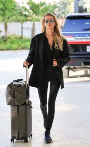 Frida Aasen in a Black Blazer