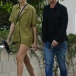 Gal Gadot in an Olive Shirt Was Seen Out with Her Husband Yaron Varsano in West Hollywood 10/05/2021