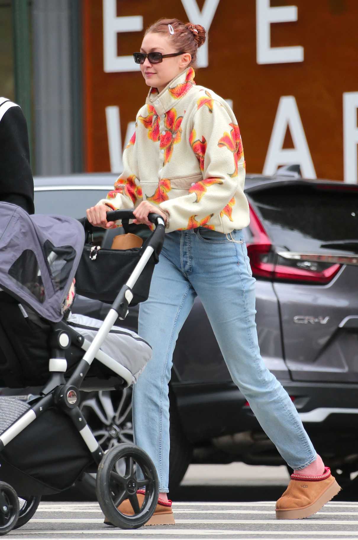 Gigi Hadid in a Blue Jeans